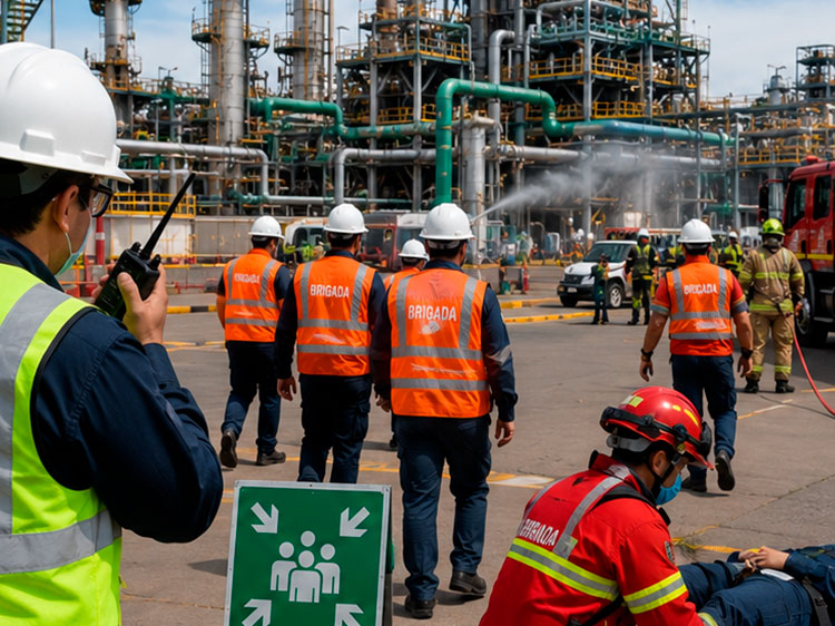 Planes de respuesta a emergencias para instalaciones industriales