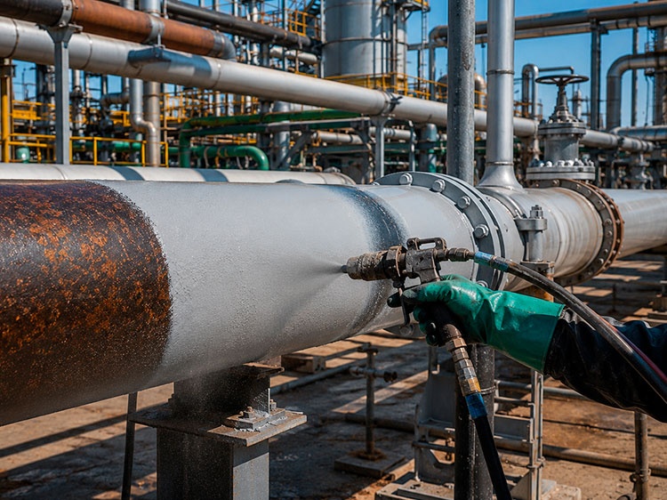 Servicios de sandblast para estructuras e instalaciones industriales